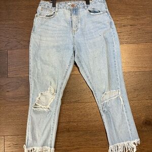 Light-wash Ripped Jeans Skinny High Rise